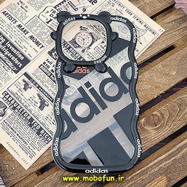 قاب گوشی iPhone 14 Pro آیفون شفاف فانتزی بالشتی طرح آدیداس adidas کد 143